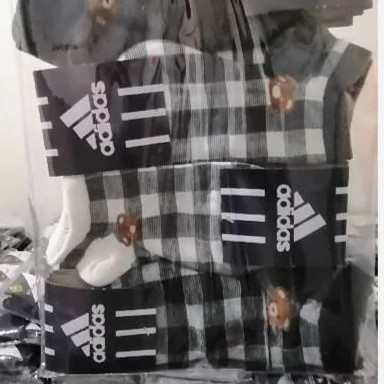 جوراب مچی فانتزی زنانه و دخترانه 12 جفتی برند آدیداس