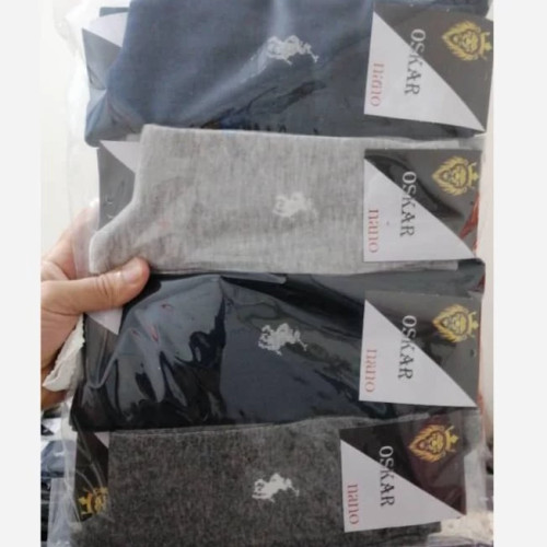 جوراب ساق بلند مردانه جین 12 جفتی برند اوسکار