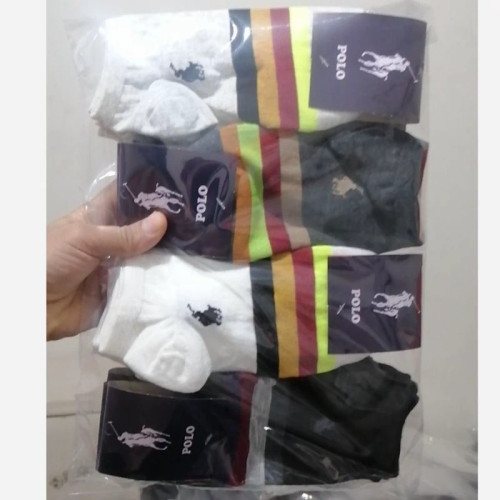 جوراب مچی فانتزی طرح پولو 12 جفتی برند عالی