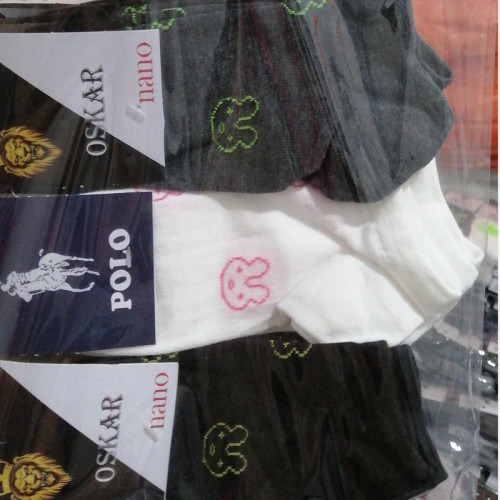 12 جفت جوراب مچی فانتزی خرگوش ریز در رنگهای متنوع در جین