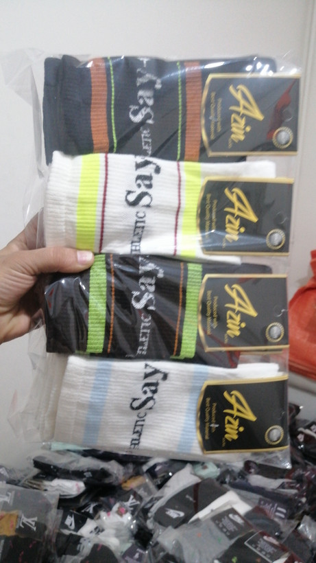 جوراب ساق بلند کش انگلیسی برند azin 12 جفتی