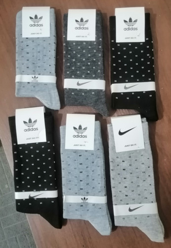 جوراب ساق بلند مردانه 12 جفتی برند Adidas نخی نرم و لطیف