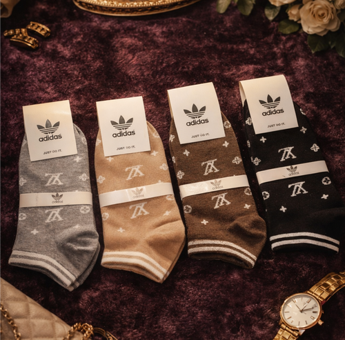 جوراب مچی فانتزی زنانه اسپرت 12 جفتی برند Adidas