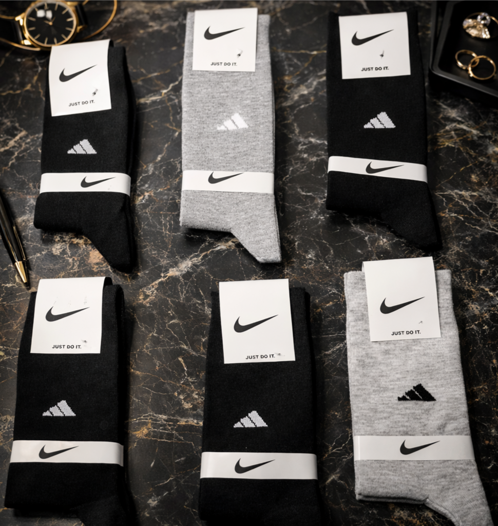 جوراب ساق بلند مردانه 12 جفتی برند naiki