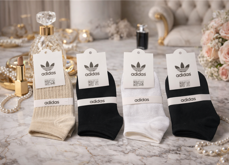 جوراب مچی طرح ساده شیک نخی