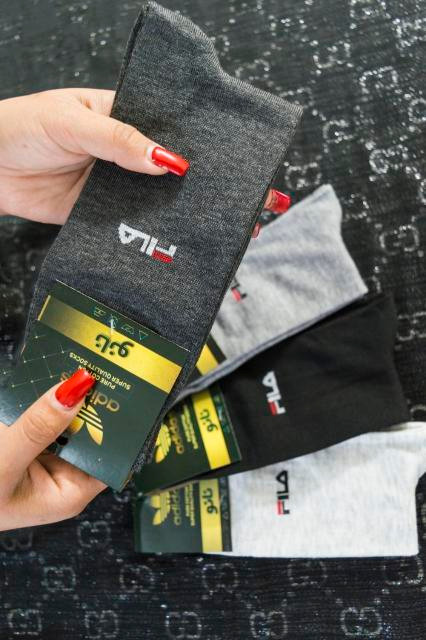 جوراب ساق بلند مردانه 12 جفتی برند آدیداس