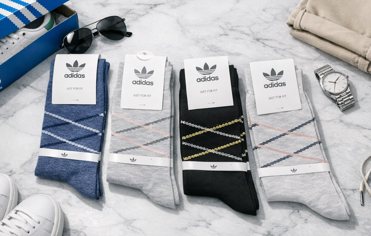 Socks Adidas جوراب مردانه نخی 12 جفتی برند آدیداس