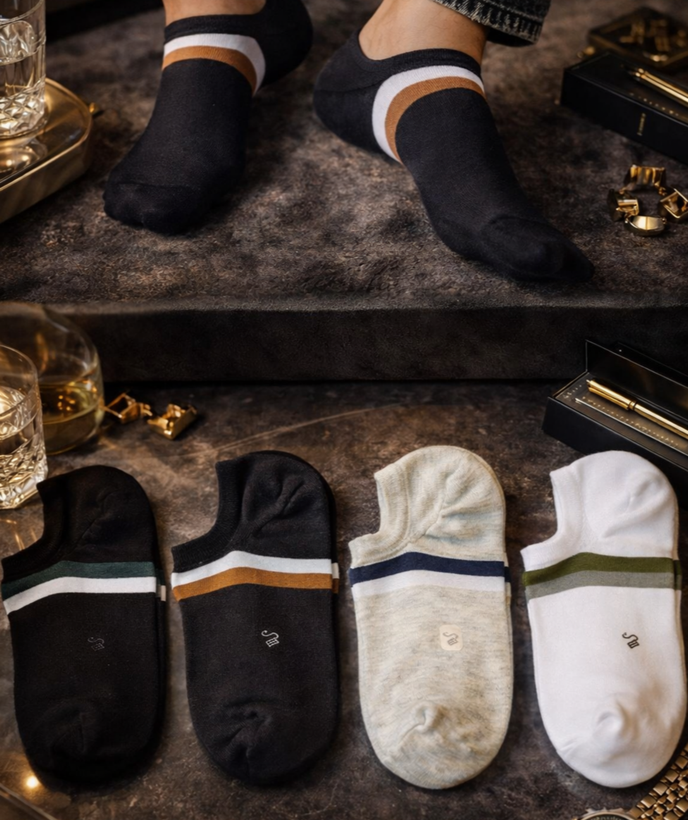 جوراب زیر قوزکی ساده خطی خنک 12 جفتی برند آدیداس فری سایز