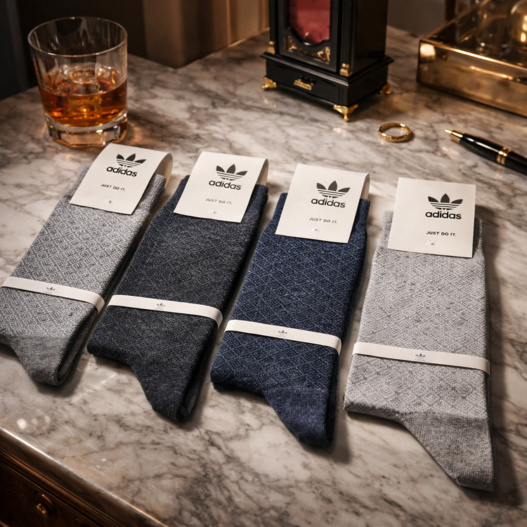 Socks Adidas 2fes 12 جفتی برند آدیداس فری سایز